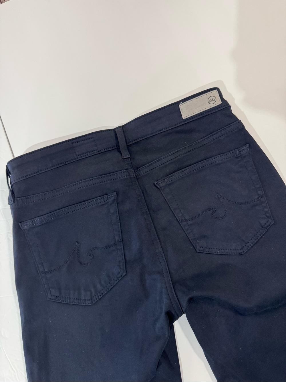 Ag Adriano Goldschmied The Prima Crop Navy Stretch Jeans 25 - Picture 10 of 10